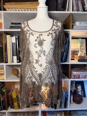 vintage sheer tunic
